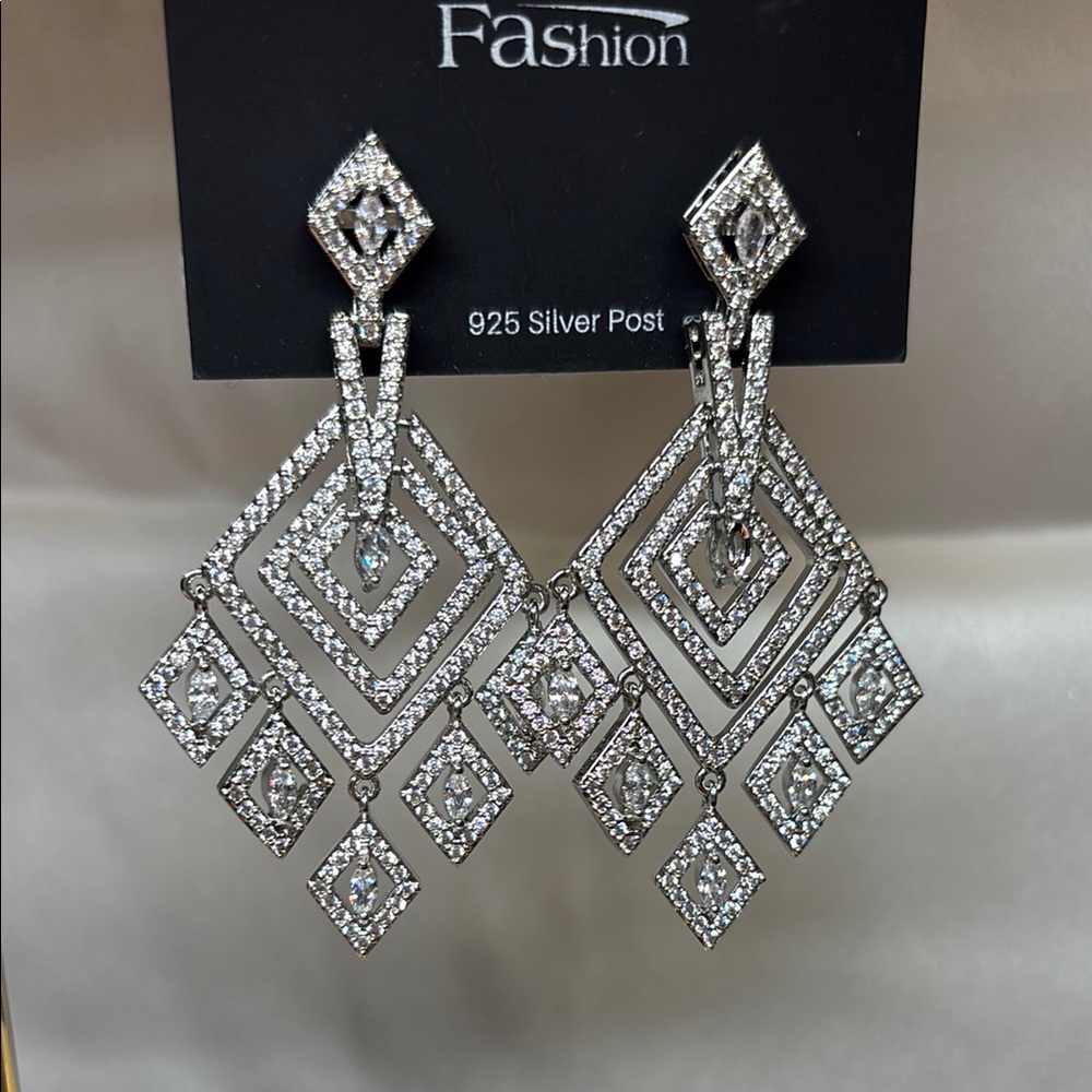 Silver Chandelier Earrings
